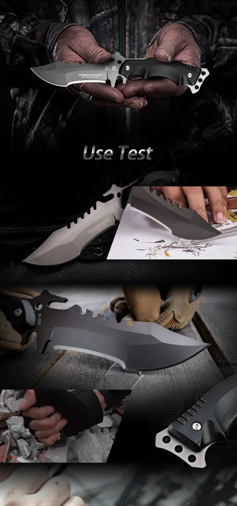 HX OUTDOORS TRIDENT-Survival knife