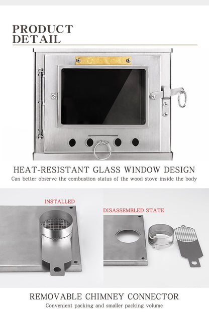 Winds Outdoor Ultralight Titanium Alloy Wood Stove