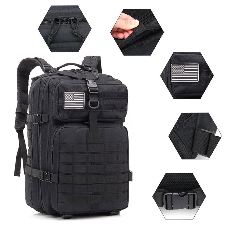 Tactical Outdoor Backpack-Size 45L- storage capacity