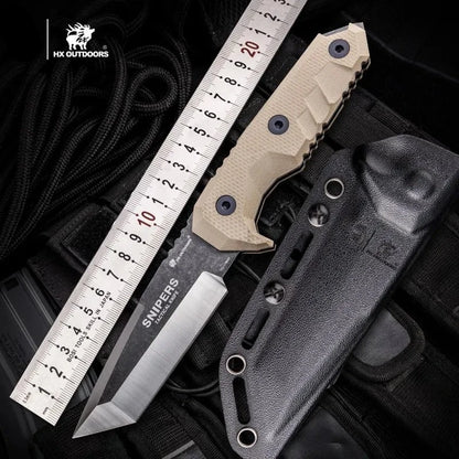 HX OUTDOORS Snipers Tactical Fixed Blade Knife: Precision Meets Power
