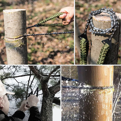 SurvivalCut Portable Rope Chain Saw: Outdoor Survival Tool