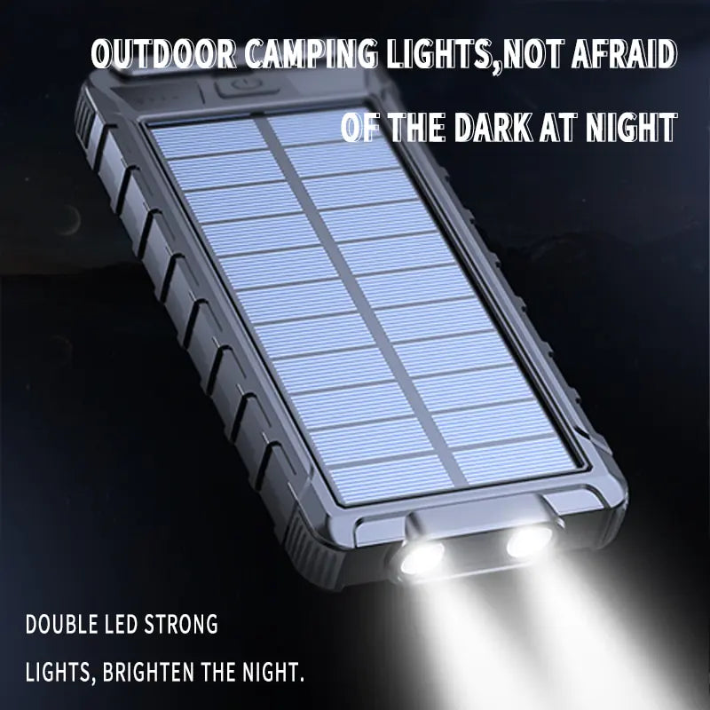 Solar Boost 20000mAh Portable Fast-Charging Power Bank