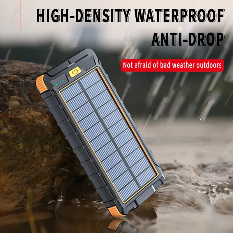 Solar Boost 20000mAh Portable Fast-Charging Power Bank