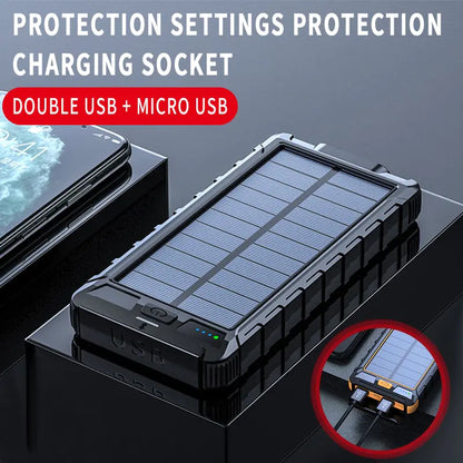 Solar Boost 20000mAh Portable Fast-Charging Power Bank