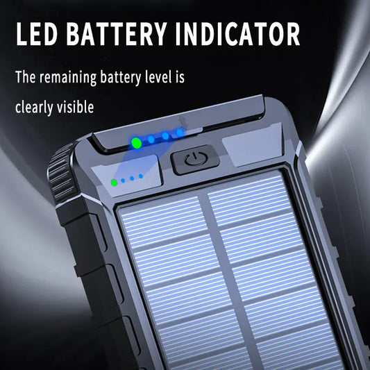 Solar Boost 20000mAh Portable Fast-Charging Power Bank